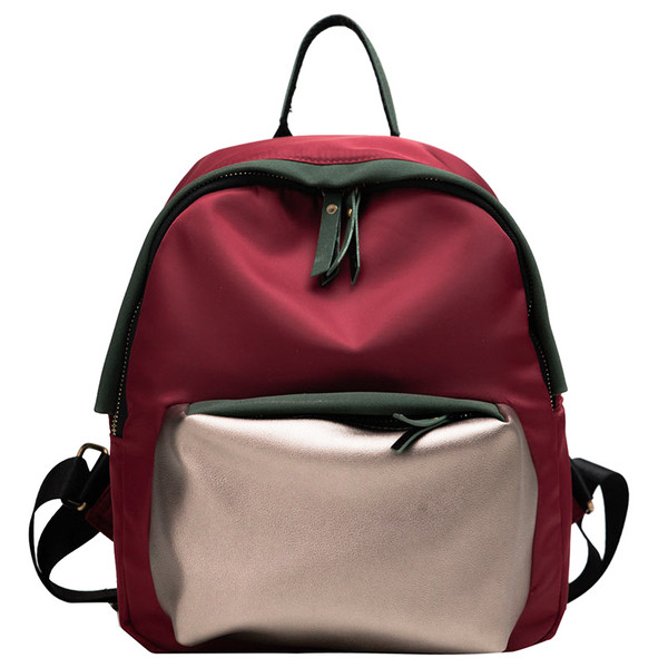 Rucsac de damă de zi cu zi cu buzunar frontal în mai multe culori