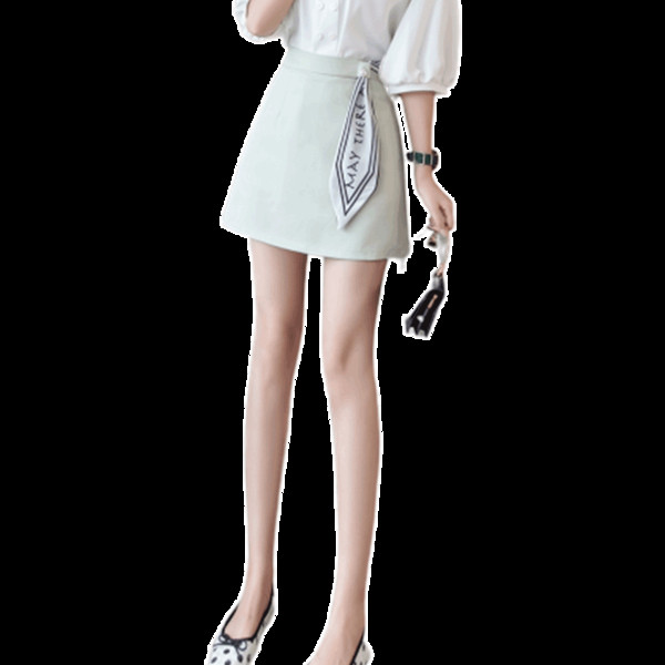 Fusta de dama eleganta in trei culori cu fusta inalta