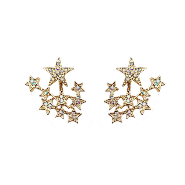 Cercei eleganti de dama - in culoarea aurie