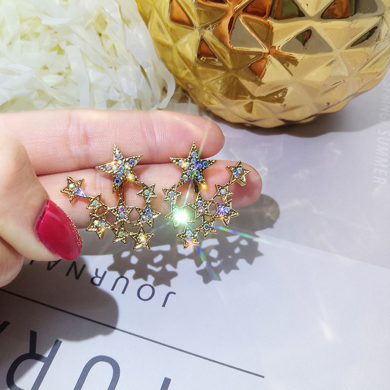 Cercei eleganti de dama - in culoarea aurie