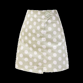 Fusta dama casual cu buline in mai multe culori cu talie inalta