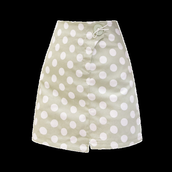 Fusta dama casual cu buline in mai multe culori cu talie inalta