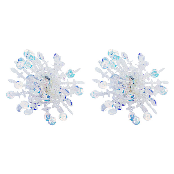 Cercei moderni de dama cu paiete