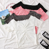 Bluză de damă modernă cu decolteu în V în mai multe culori