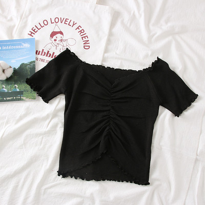 Bluză de damă modernă cu decolteu în V în mai multe culori