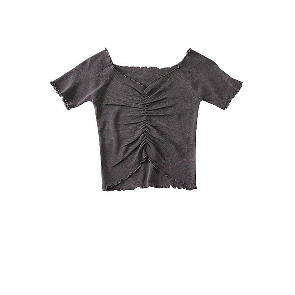 Bluză de damă modernă cu decolteu în V în mai multe culori