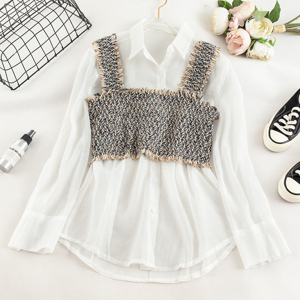 Camasa de dama model nou cu bustiera in mai multe culori