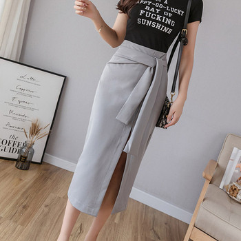 Fusta lunga de dama eleganta cu talie inalta in mai multe culori