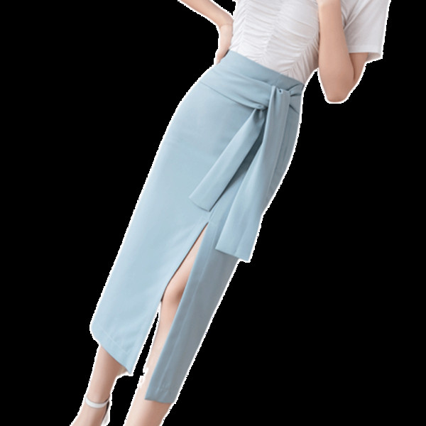 Fusta lunga de dama eleganta cu talie inalta in mai multe culori