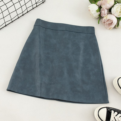 Fusta dama model uni din piele ecologica in diferite culori