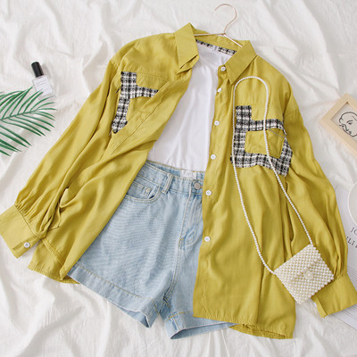 Camasa de dama model nou cu buzunare in mai multe culori