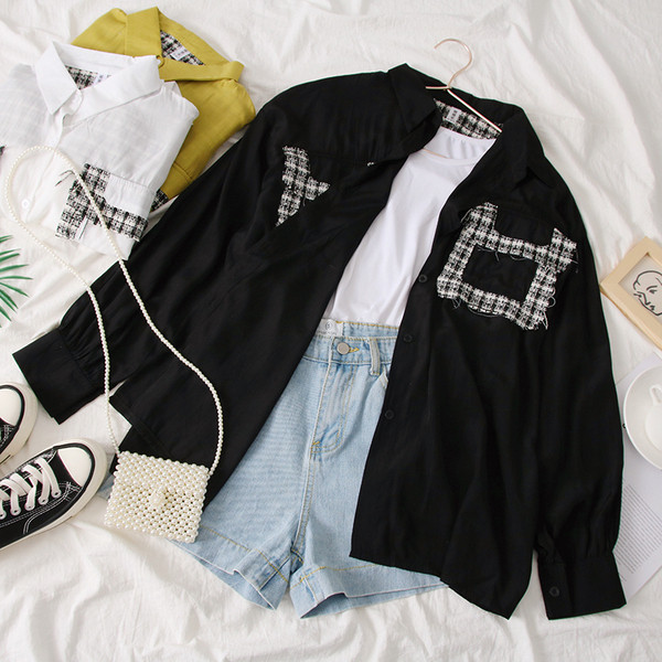 Camasa de dama model nou cu buzunare in mai multe culori