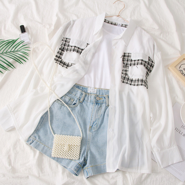 Camasa de dama model nou cu buzunare in mai multe culori