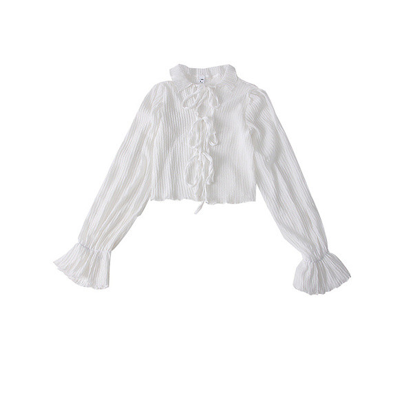 Cămașă elegantă de damă cu cravate - mai multe culori