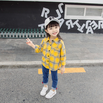 Cămașă modernă pentru copii cu mâneci lungi - în două culori