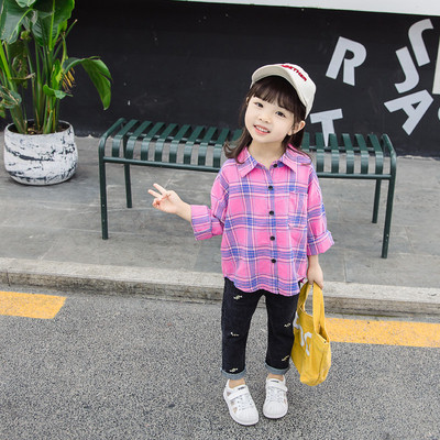 Cămașă modernă pentru copii cu mâneci lungi - în două culori