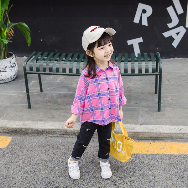 Cămașă modernă pentru copii cu mâneci lungi - în două culori