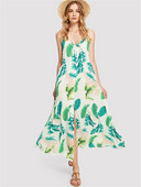 Rochie de vara dama cu model floral si bretele