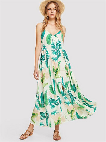 Rochie de vara dama cu model floral si bretele