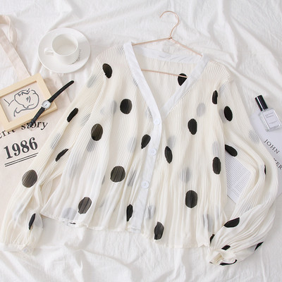 Модерна дамска риза с V-образно деколте - няколко цвята