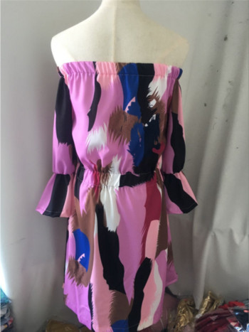 Rochie moderna de dama cu umerii goi