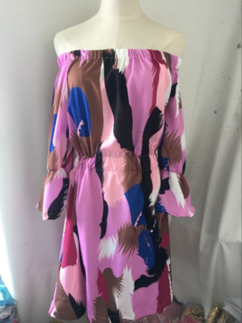 Rochie moderna de dama cu umerii goi