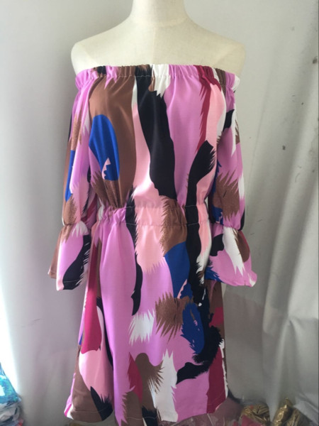 Rochie moderna de dama cu umerii goi