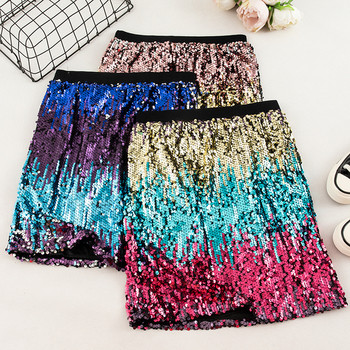 Fusta scurta de dama moderna cu paiete in mai multe culori