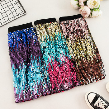 Fusta scurta de dama moderna cu paiete in mai multe culori