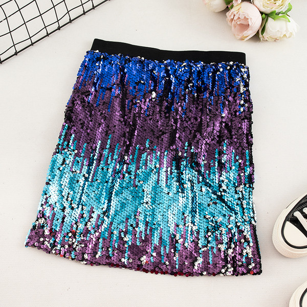 Fusta scurta de dama moderna cu paiete in mai multe culori