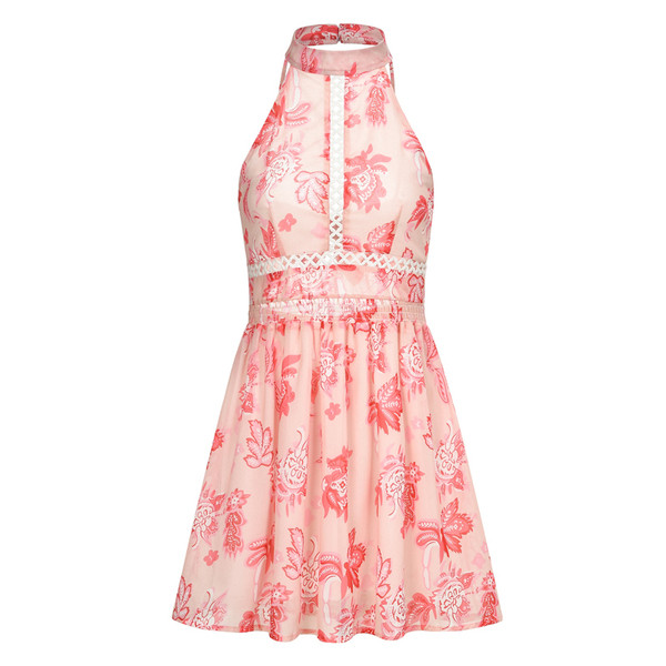 Rochie de dama model nou cu motive florale - doua culori