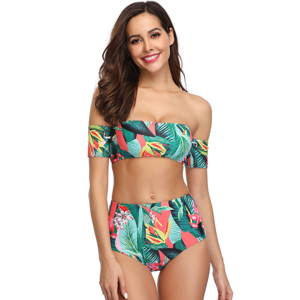 Γυναικείο μαγιό  μπικίνο με ψηλή μέση