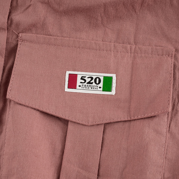 Cămașă scurtă de damă cu nasturi colorați și buzunare în mai multe culori