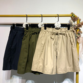 Pantaloni casual dama in trei culori cu legaturi in talie