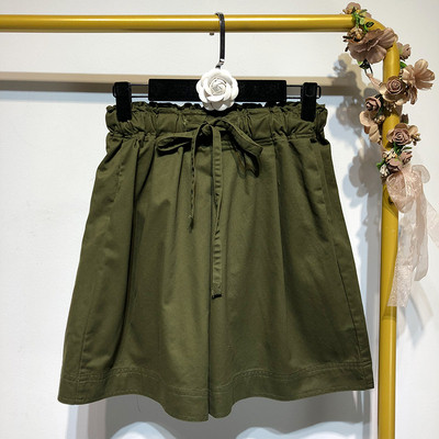 Pantaloni casual dama in trei culori cu legaturi in talie