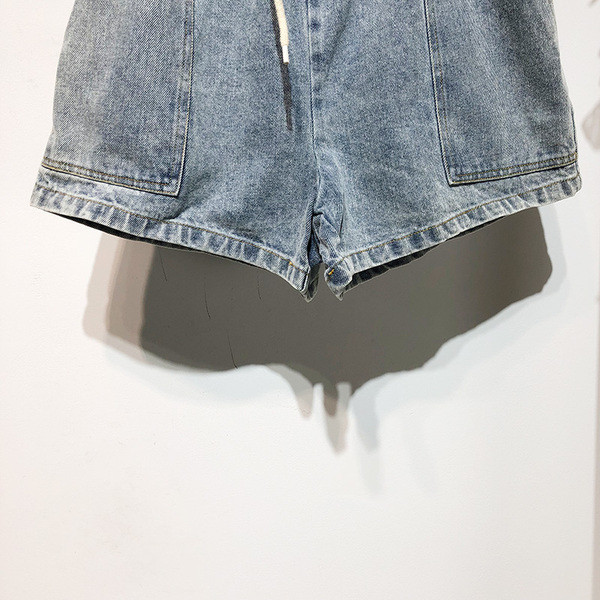 Blugi scurti casual de dama cu talie inalta