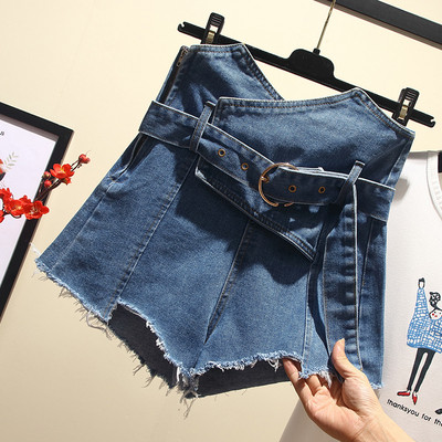 Pantaloni scurți moderni de damă cu talie înaltă în trei culori