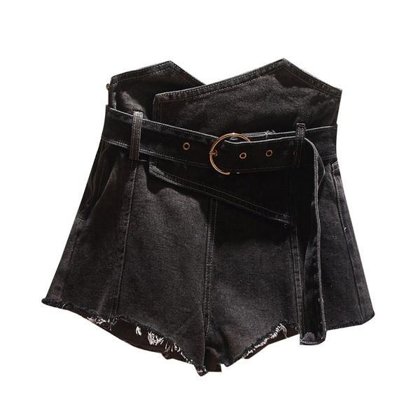 Pantaloni scurți moderni de damă cu talie înaltă în trei culori