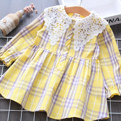 Camasa copii in carouri model nou pentru fete in doua culori