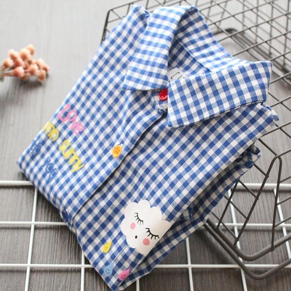 Cămașă pentru copii elegantă pentru fete cu imprimeu și nasturi