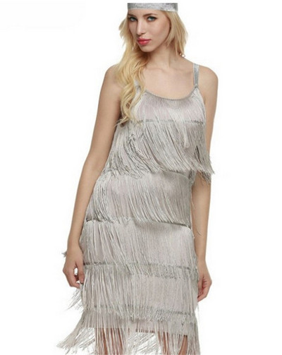 Modern női ruha rojtokkal és három színben