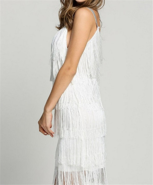 Modern női ruha rojtokkal és három színben