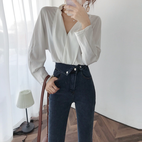 Blugi de dama actuali model Slim in doua culori