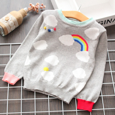 Pulover pentru copii modern pentru fete cu decolteu O