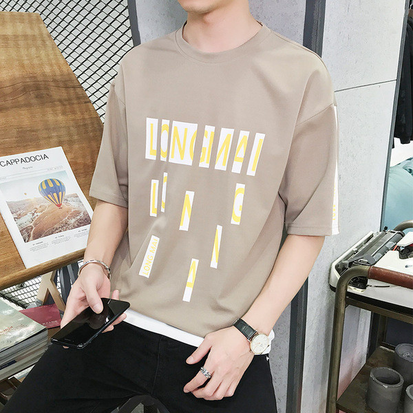 Tricou bărbătesc actual în mai multe culori - cu inscripții