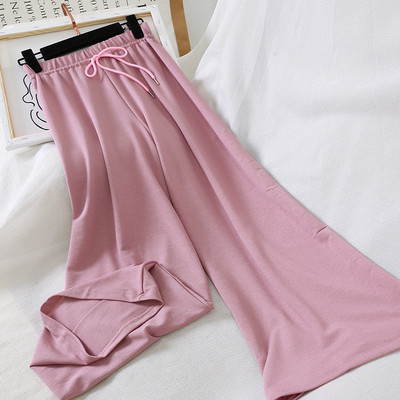 Pantaloni casual dama model lat cu talie inalta in diferite culori