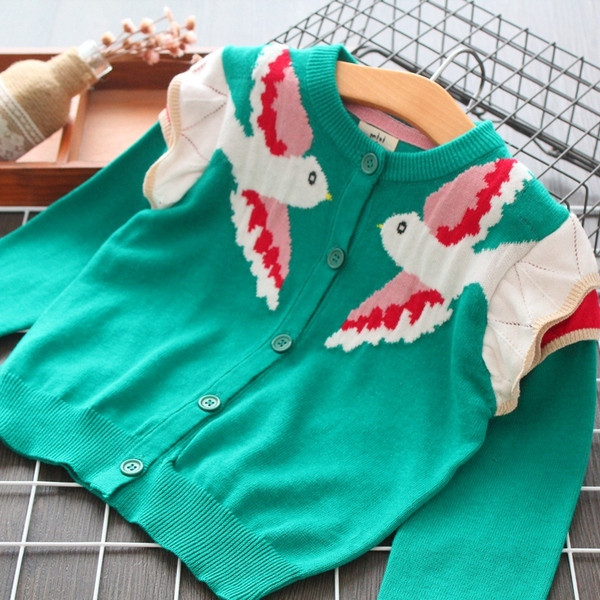 Cardigan elegant de damă pentru fete în verde