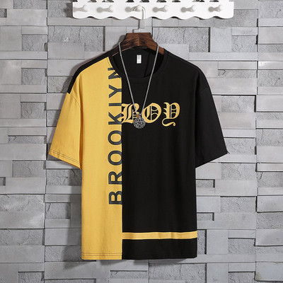 Tricou modern pentru bărbați în inscripții - în trei culori