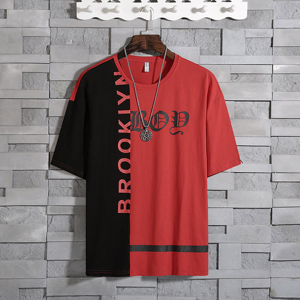 Tricou modern pentru bărbați în inscripții - în trei culori