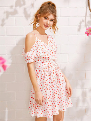 Rochie de vara dama cu cravata